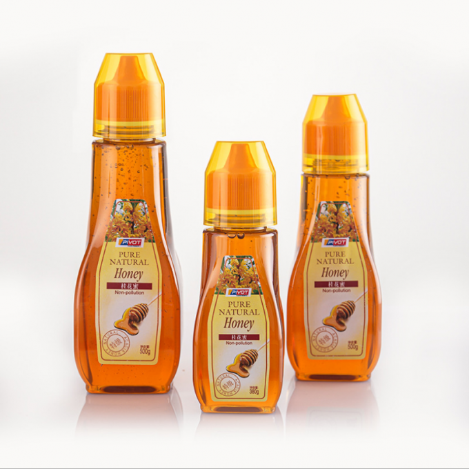 10.5oz eenvoudig de Douaneembleem van Sugar Syrup Squeeze Bottle 300g 250g 0