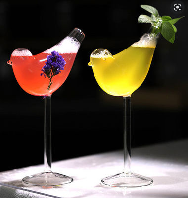 Good price Unieke Transparante Vogelvorm Juice Beverage Cocktail Glass Bottle 201-300ml voor Baropslag online