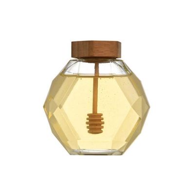 Good price 500g Honey Bottle Honey Glass Storage-Flessen Houten Deksels online