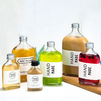 Good price OEM Pb Vrij Vlak Crystal Glass Bottles 500ml voor het Sap van de Wodkadrank online