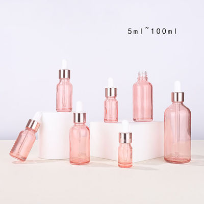 Good price Ronde Roze het Druppelbuisjefles 10ml van Glas Kosmetische Containers aan 100ml online