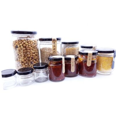 Good price De Kruiken van het het Glasdomein van de Eco25ml 50ml Jam ontruimen Glasbussen met Zwarte Deksels online