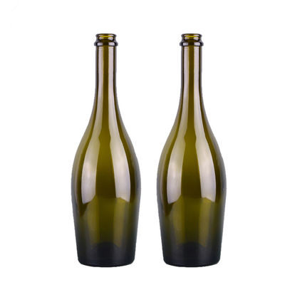 Good price De Lege Antieke Groene Wijn die van Champagne Shaped Glass Wine Bottle 750ml verpakken online