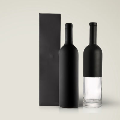 Good price De groene Rode Wijn Gekleurde Clear Black-Fles Luxe Gerecycleerde 750Ml van de Glaswijn online